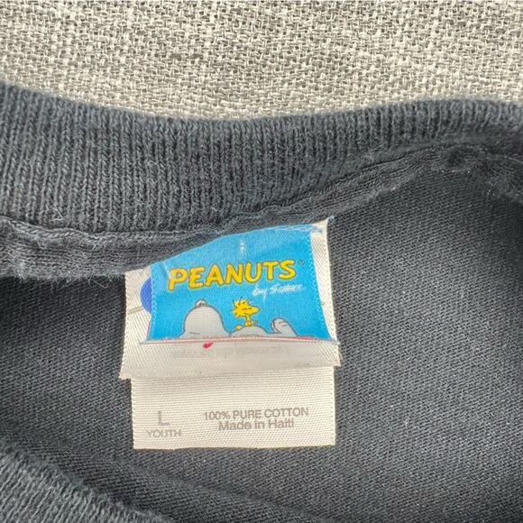 Vintage Peanuts Youth Large Halloween Graphic T Shirt Snoopy  100% Cotton - Picture 3 of 6